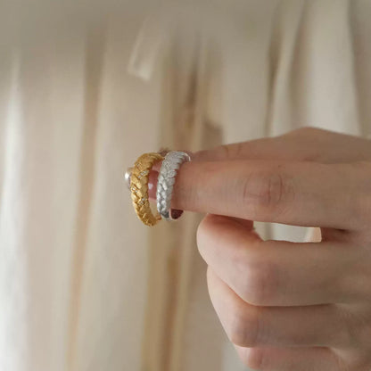 Vintage Braided Glow Ring