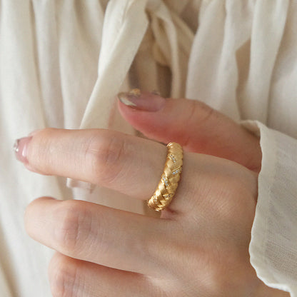 Vintage Braided Glow Ring