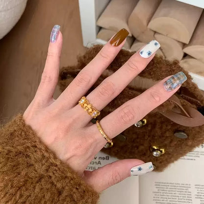 Iris Floral Filigree Ring