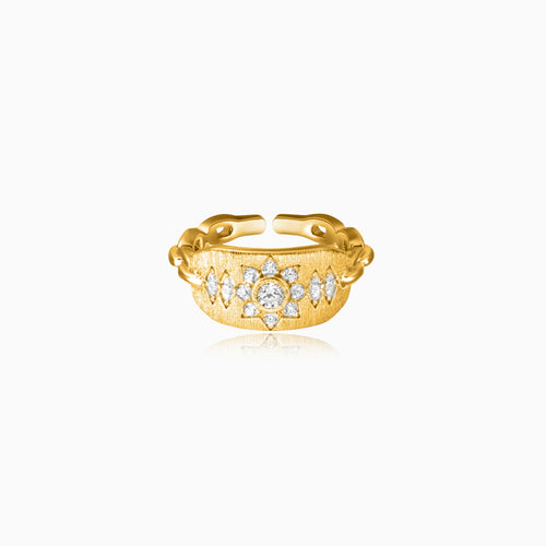 Textured Radiant Ring