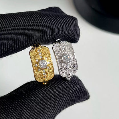 Textured Radiant Ring