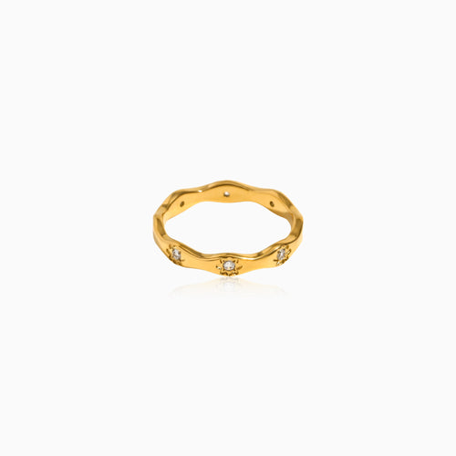 Wave Starlight Band Ring