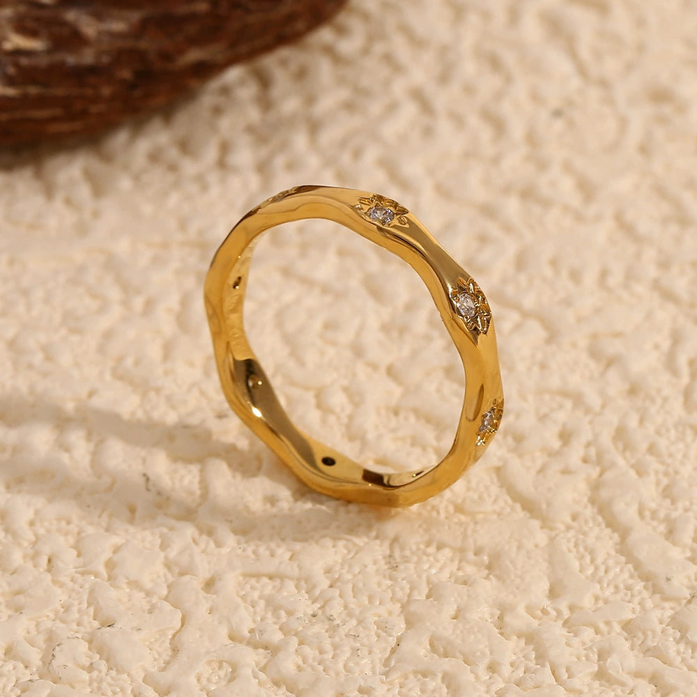 Wave Starlight Band Ring