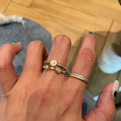 Coin Medallion Stacking Ring