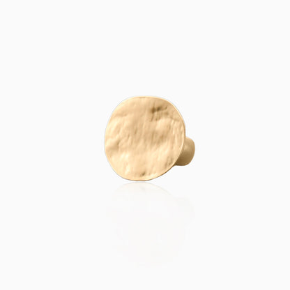 Adjustable Hammered Disc Ring