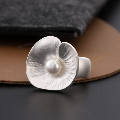 Adjustable Pearl Bloom Ring