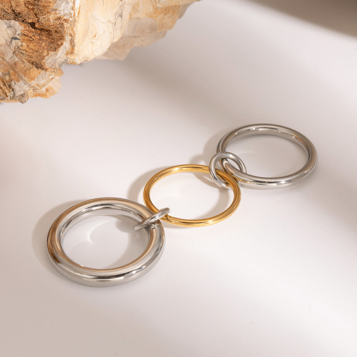 Triple Interlock Ring