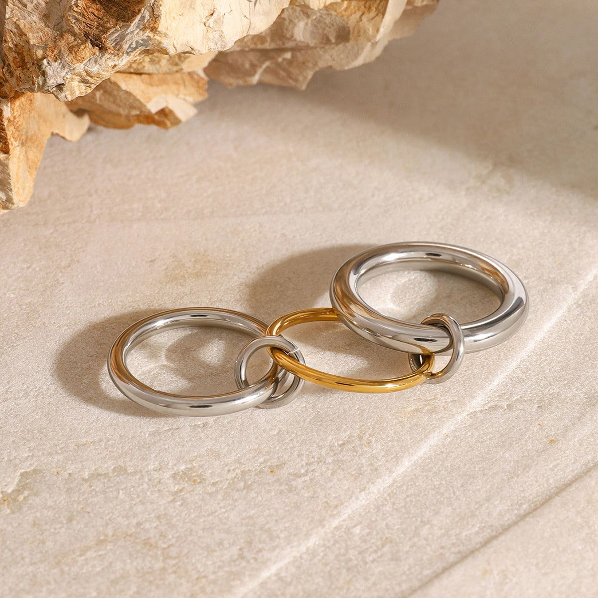 Triple Interlock Ring