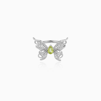Peridot Butterfly Ring