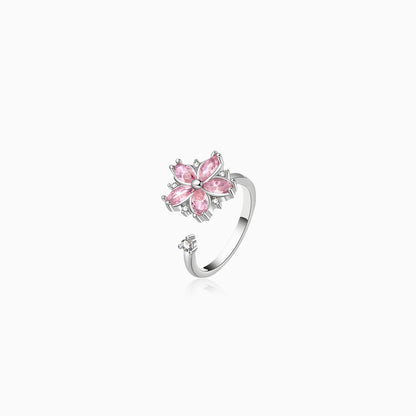 Rotating Flower Statement Ring
