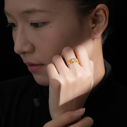 Garden Floral Vine Ring