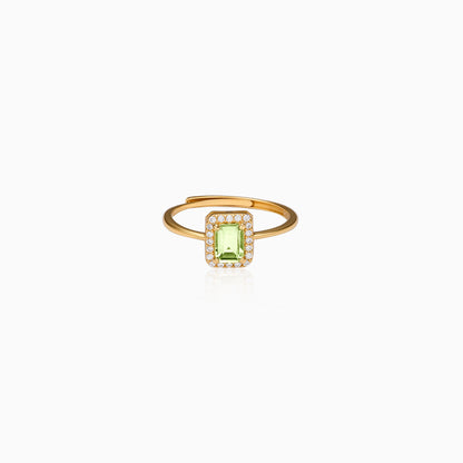 Radiant Halo Rectangle Ring