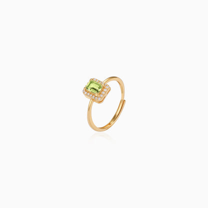 Radiant Halo Rectangle Ring