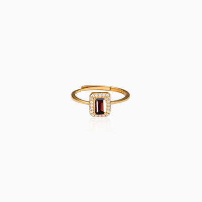 Radiant Halo Rectangle Ring