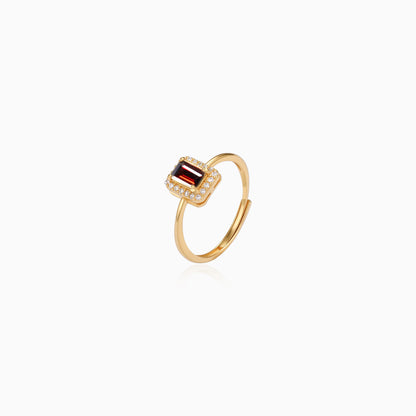 Radiant Halo Rectangle Ring