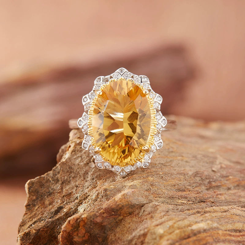 Citrine Glow Ring