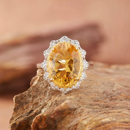 Citrine Glow Ring