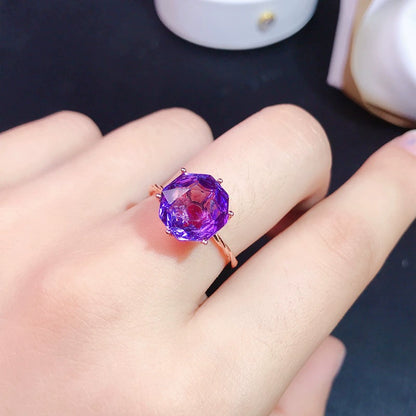 Crown-Set Round Ring