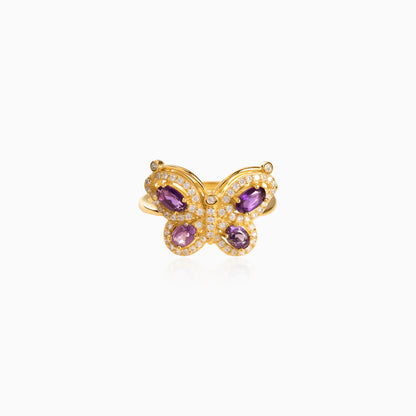 Butterfly Bloom Amethyst Ring