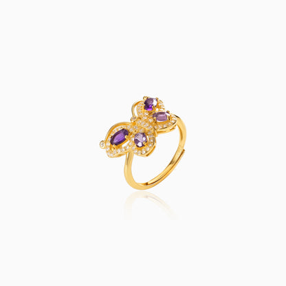Butterfly Bloom Amethyst Ring
