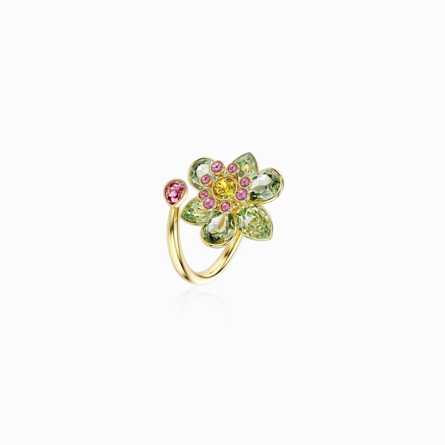 Open Floral Wrap Ring
