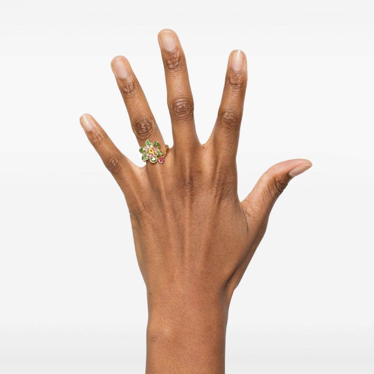 Open Floral Wrap Ring