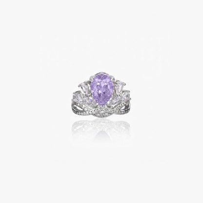 Royal Pear Cluster Open Ring