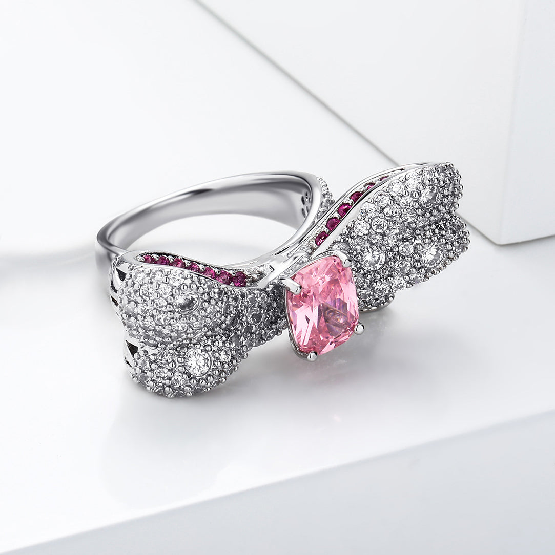Radiant Ribbon Bow Ring