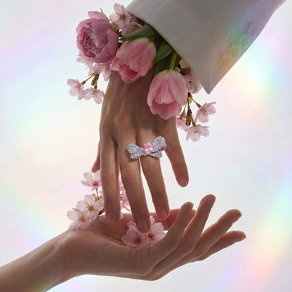 Radiant Ribbon Bow Ring