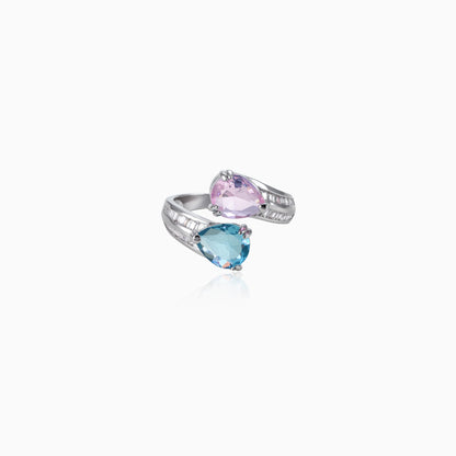 Dual Teardrop Wrap Ring