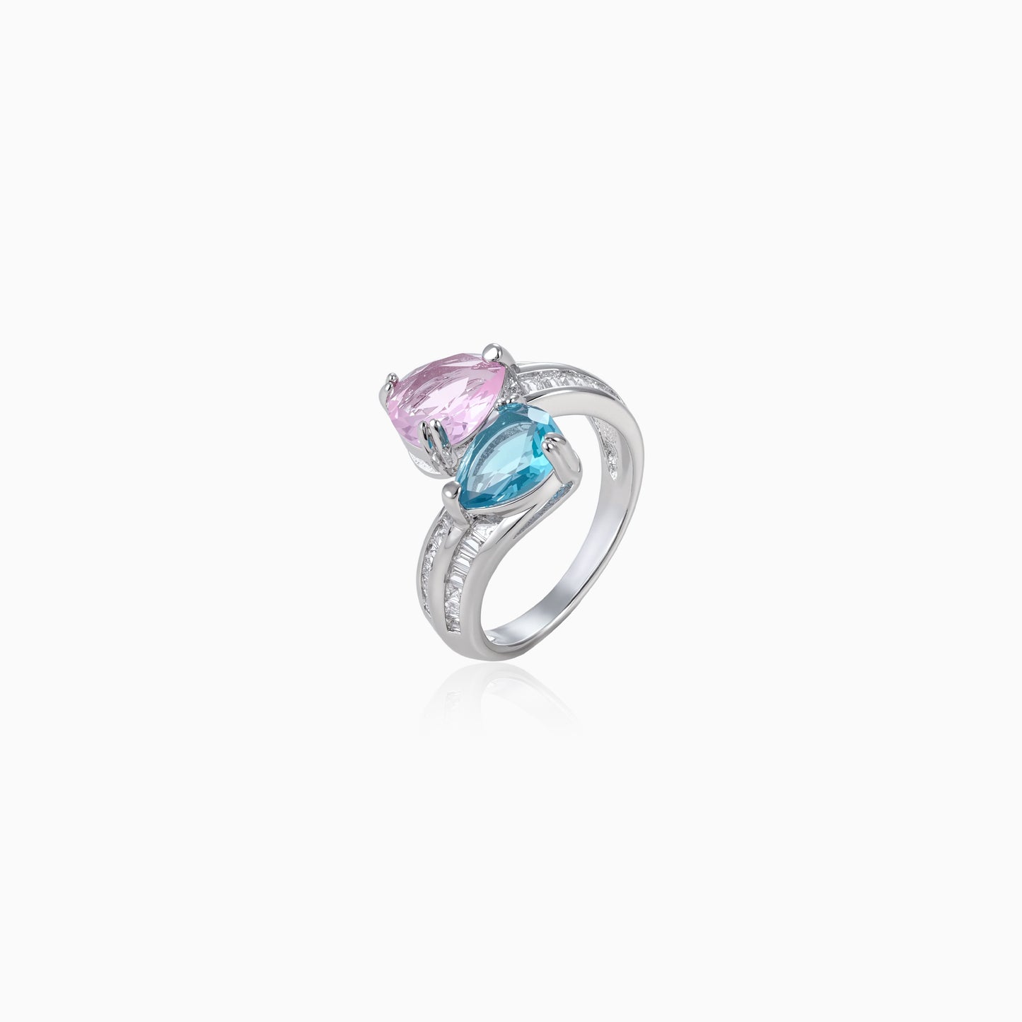 Dual Teardrop Wrap Ring