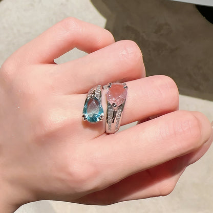 Dual Teardrop Wrap Ring