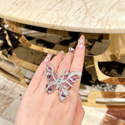 Butterfly Silhouette Open Ring