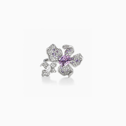 Lavender Ritbbon Open-Ring