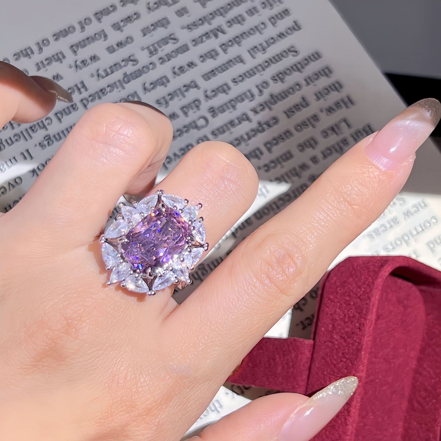 Pink Radiant Ring