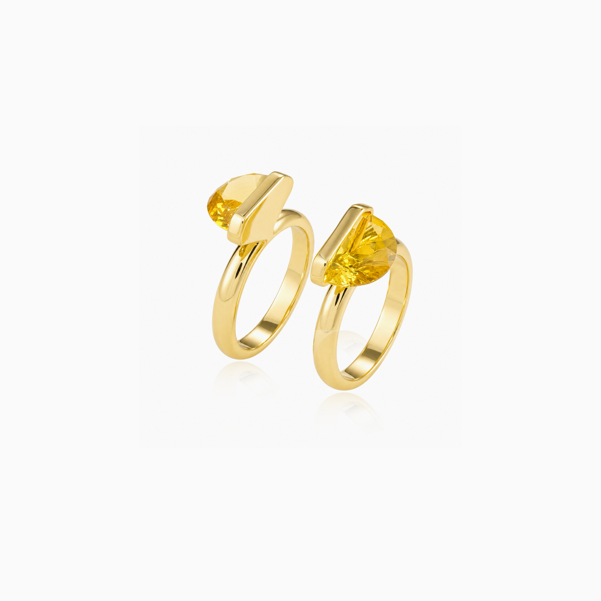 Yellow Magnetized Duo Ring