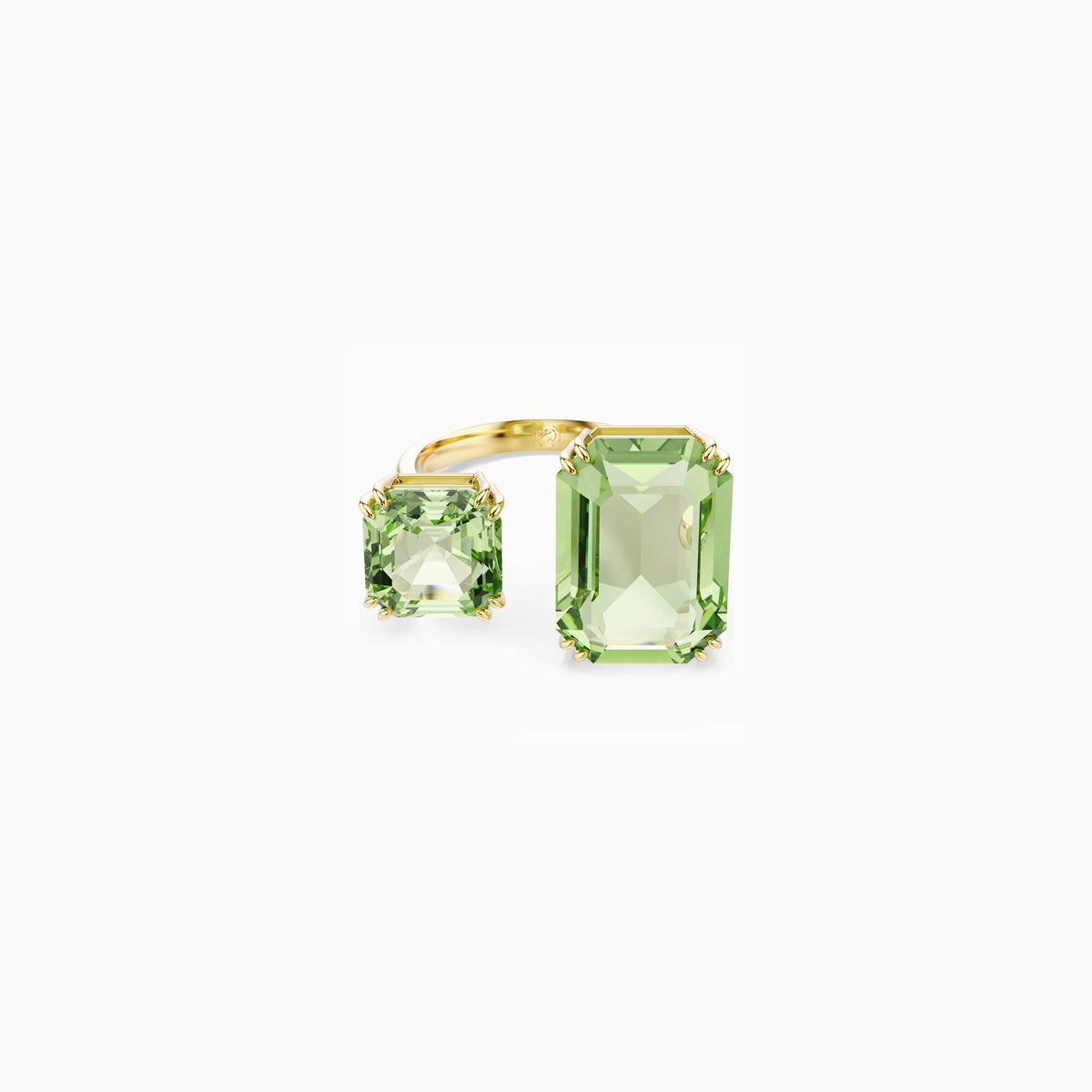 Green Emerald Open Ring