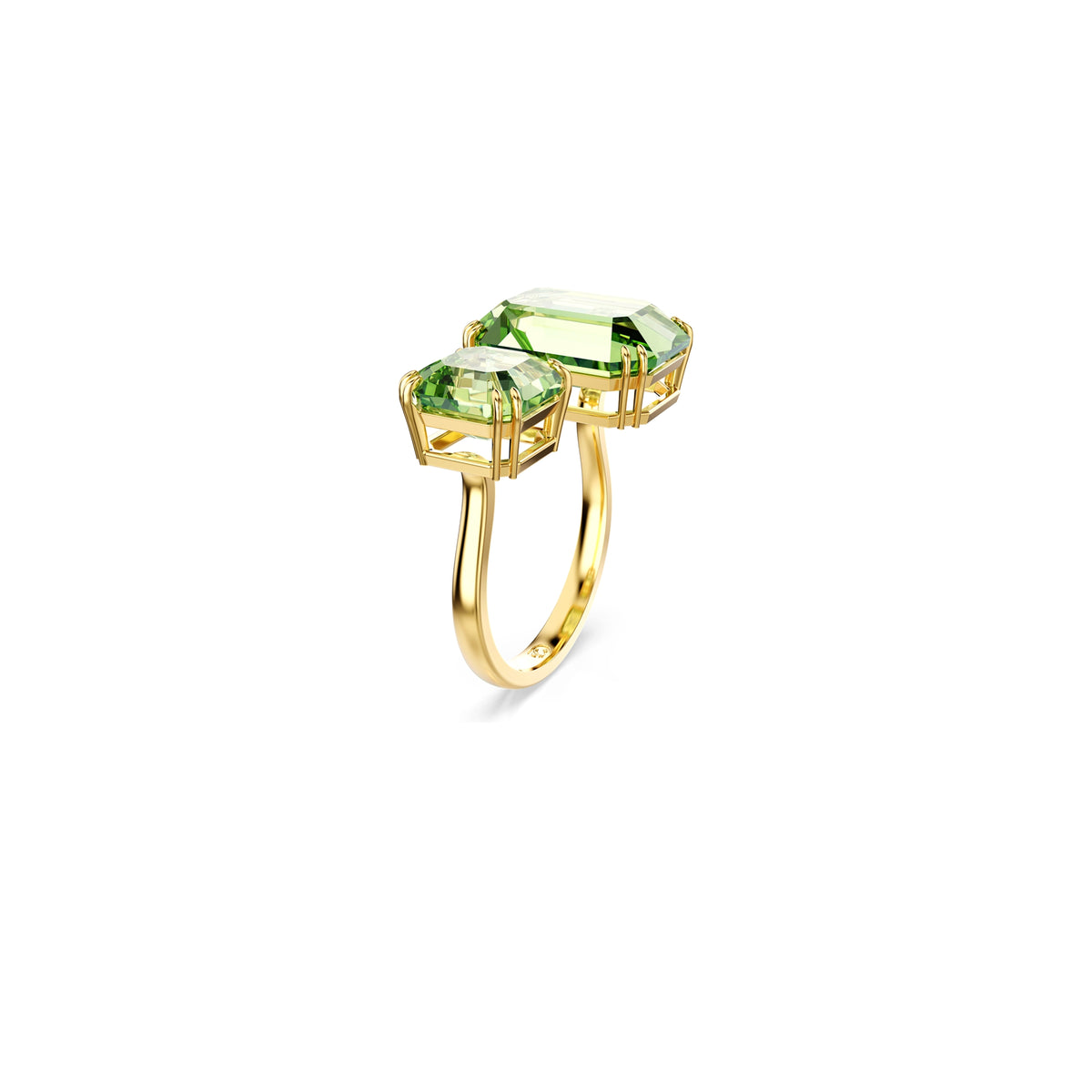 Green Emerald Open Ring