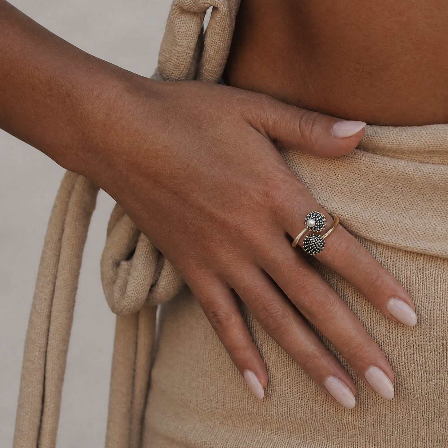 Marine Shell Open Ring