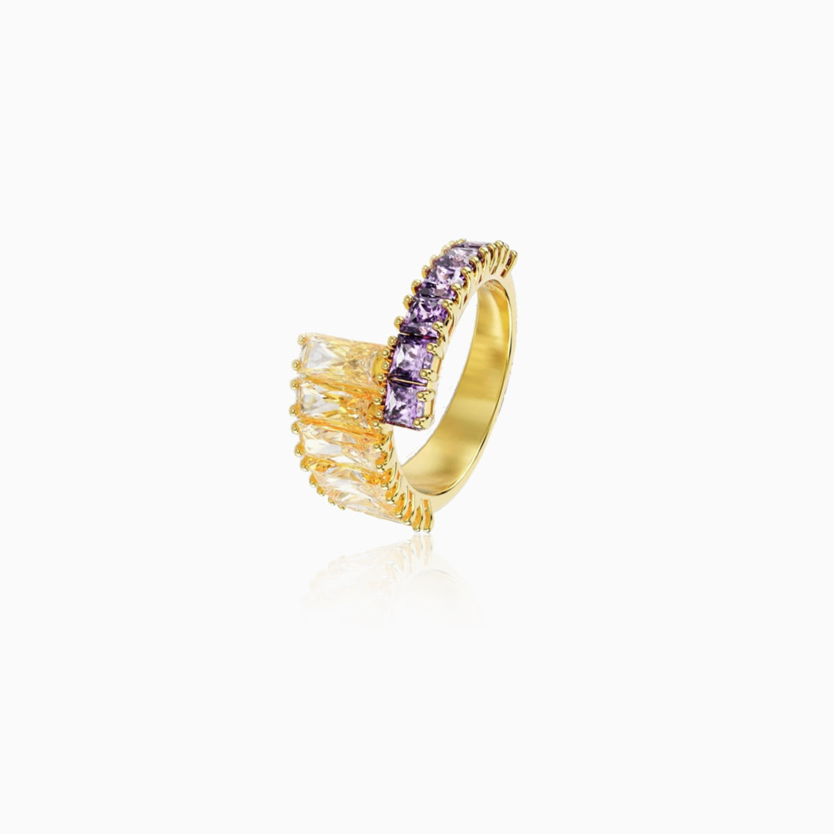 Color-Block Baguette Ring