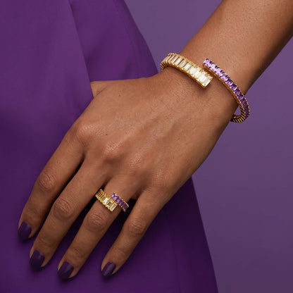 Color-Block Baguette Ring
