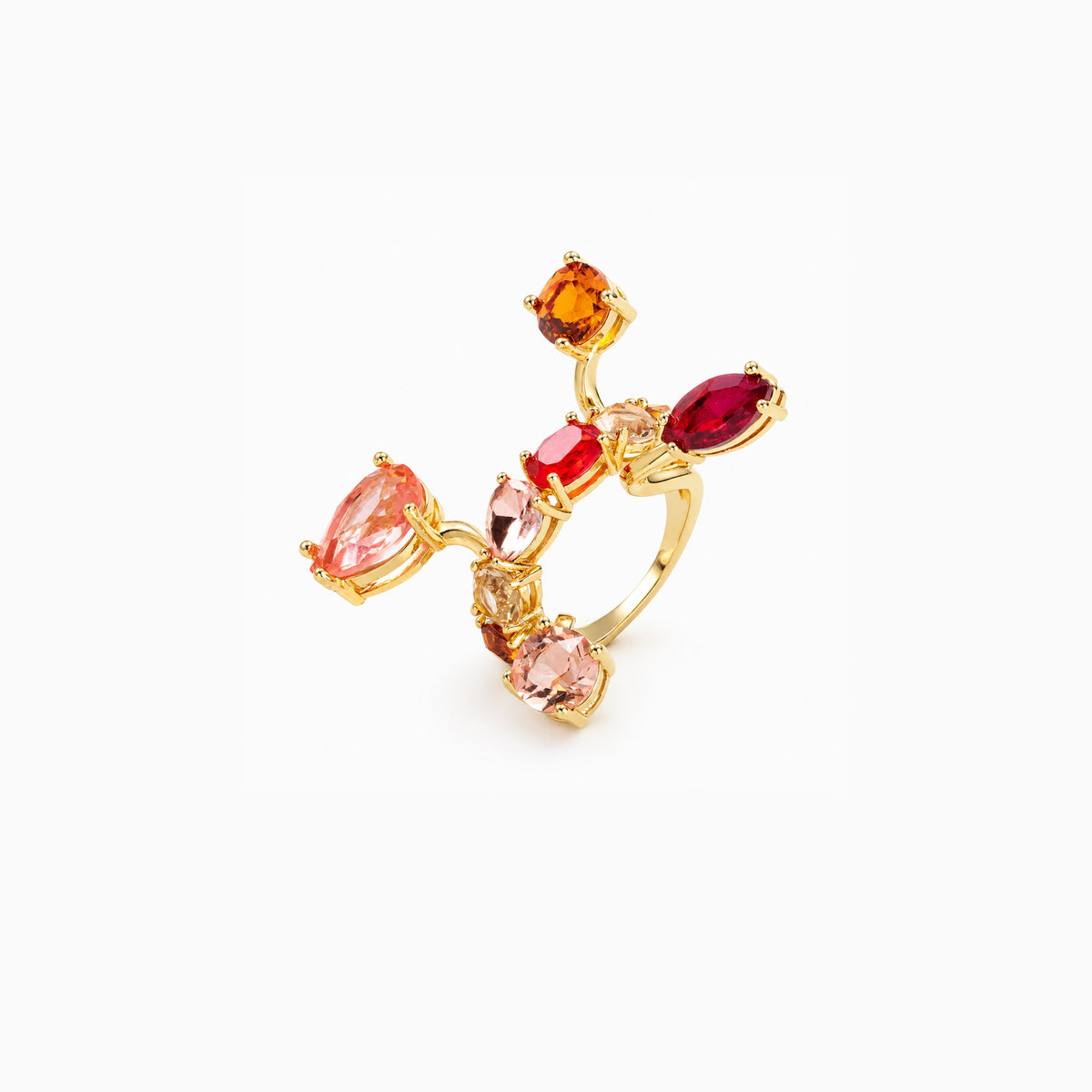 Warm Sunset Branch Ring