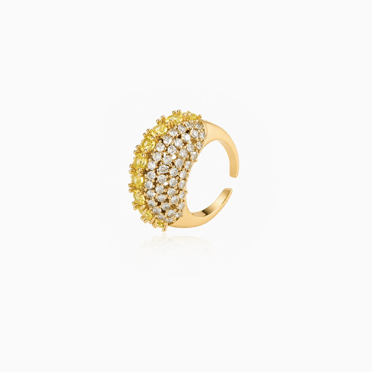 Sunburst Dome Open Ring