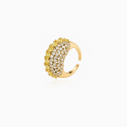 Sunburst Dome Open Ring