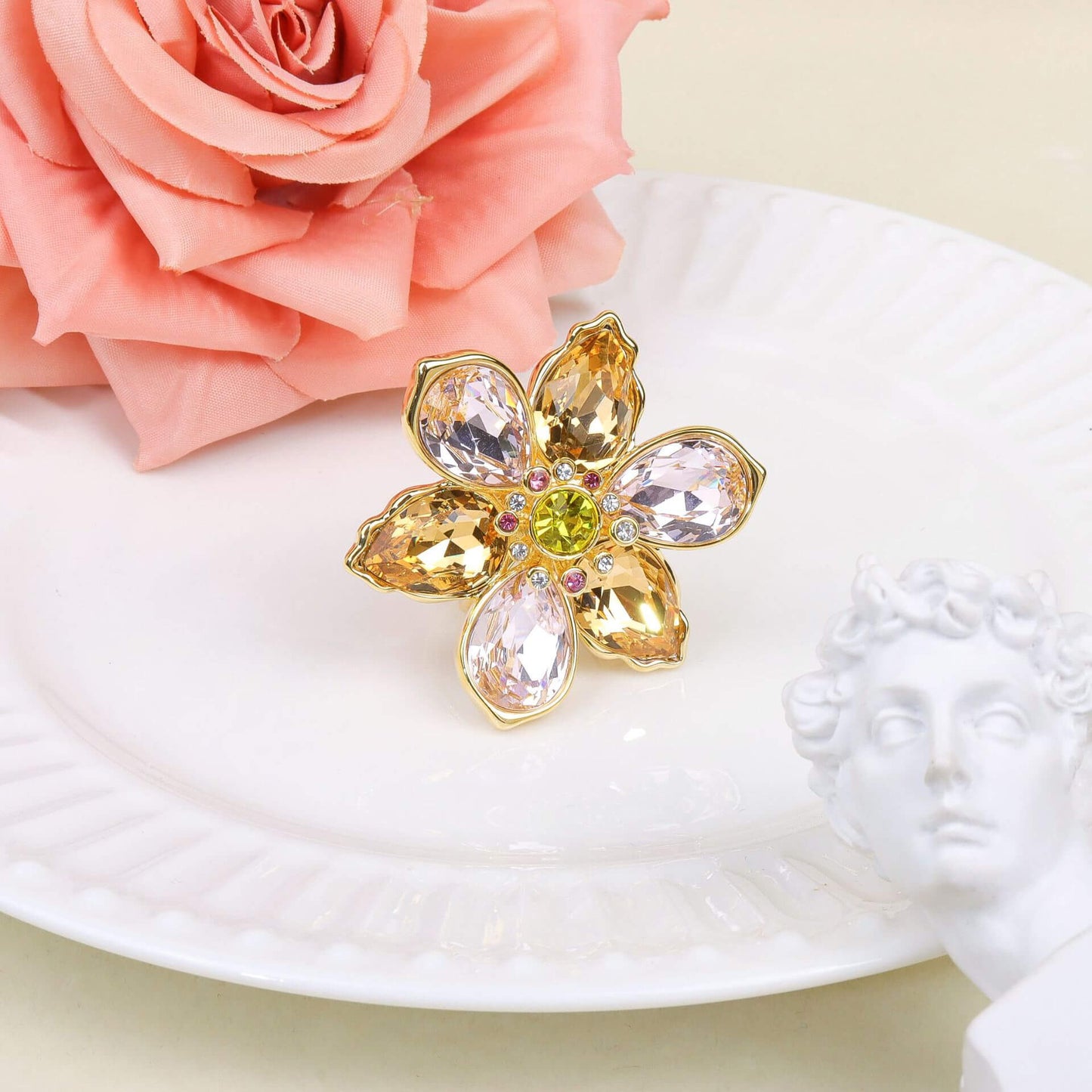 Sunlit Floral Ring