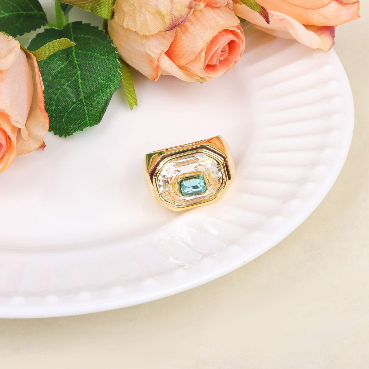Petite Crystal Inlay Ring