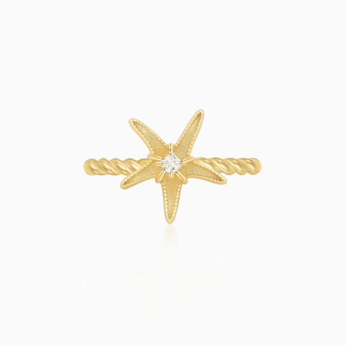 Retro Starfish Ring