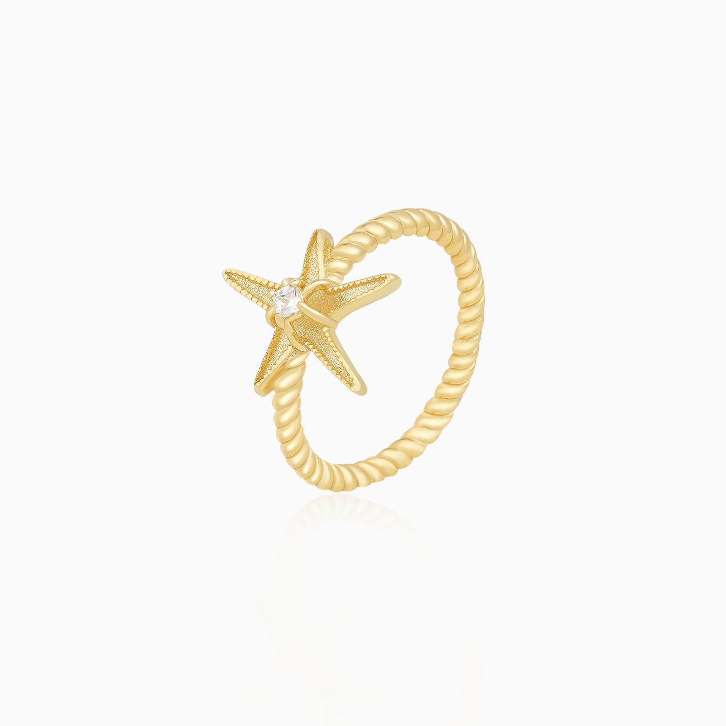 Retro Starfish Ring