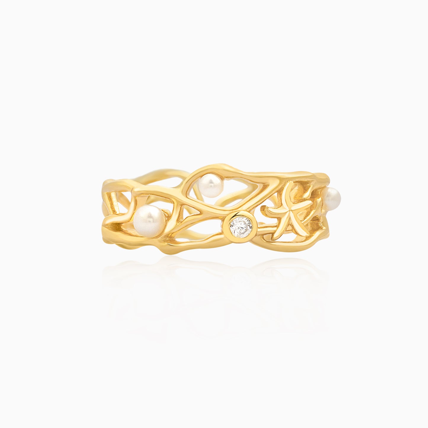 Hollowing Coral Ring