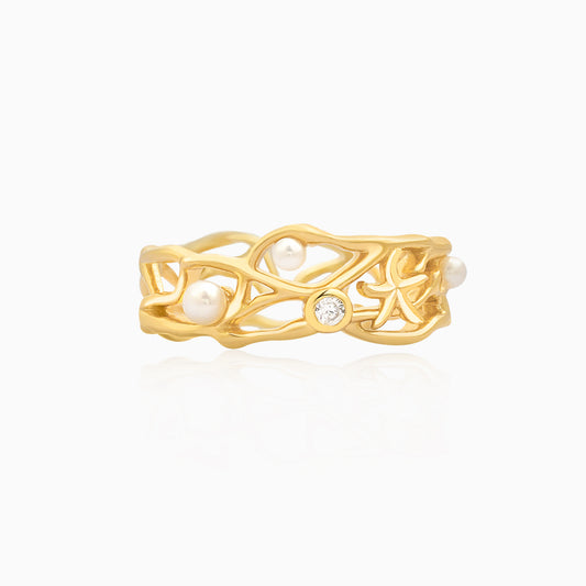 Hollowing Coral Ring